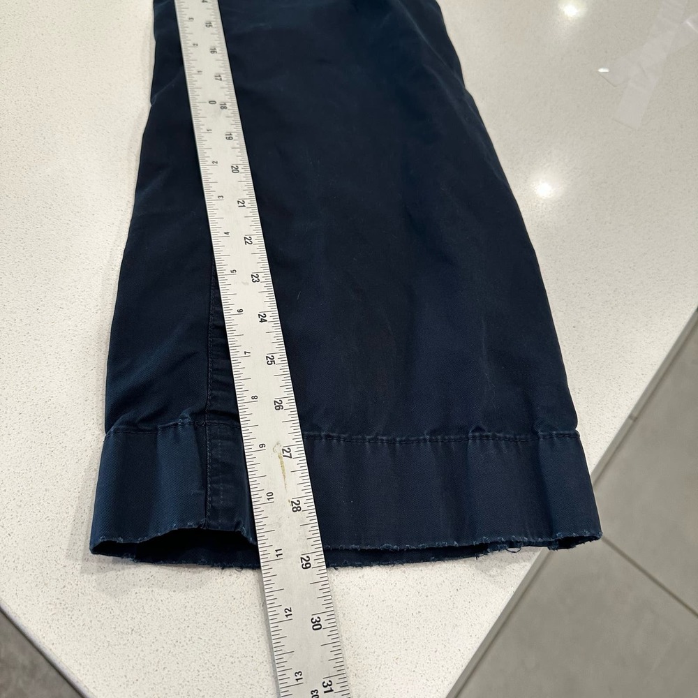 CAbi #252L Step Out Trouser Navy Blue Chino Pants Wide Leg Size 4 - Picture 10 of 10